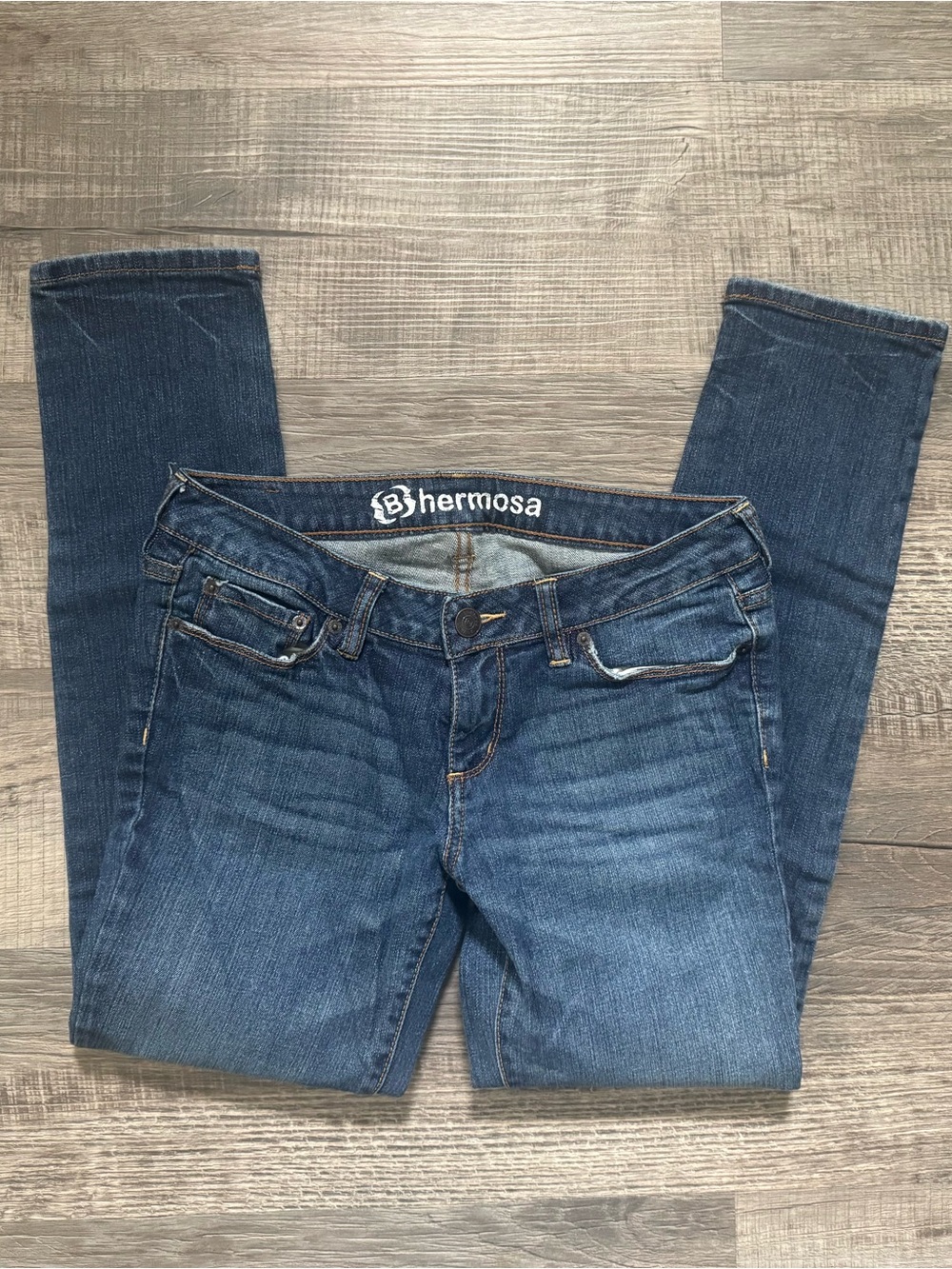 Billabong Vintage Hermosa Super Skinny Jeans Low Rise Y2K Size 7 Short